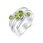 Real Silver 925 Ring For Women Mystic Rainbow Topaz Gemstone Ring Creative Statement Fashion Jewelry Wholesale Christmas Gifts