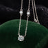 1CT Brilliant cut Moissanite Necklace for Women Solitaire Pendant Luxury Female Neck Chain 925 Sterling Silver 100%