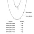 VIXONNA 925 Sterling Silver Satellite Necklace - Minimalist Ball Chain