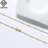 Rinntin 100% 925 Sterling Silver Small Smooth Bead Ball Necklace 16-24 Inches Chain for Unisex High Quality Party Jewelry SC22