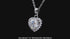 Vixonna Heart Moissanite Pendant Necklace 1ct D Color 925 Silver