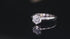 Vixonna Women's Moissanite Engagement Wedding Ring 925 Silver 18K Gold Plated
