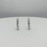 Vixonna Women's Moissanite Hoop Earrings 925 Silver D Color VVS1 0.12 in