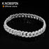 Vixonna 0.31in Cuban Link Tennis Bracelet 925 Silver 18k Plated Zircon