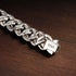 Vixonna 0.31in Cuban Link Tennis Bracelet 925 Silver 18k Plated Zircon