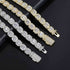 Vixonna 12mm Square Cluster Moissanite Tennis Chain