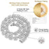 Vixonna 12mm Square Cluster Moissanite Tennis Chain