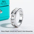 Vixonna 4mm Moissanite Wedding Band Ring 925 Silver