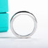 Vixonna 4mm Moissanite Wedding Band Ring 925 Silver