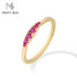 Vixonna Classic Lab Gemstone Stackable Ring 925 Silver