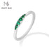 Vixonna Classic Lab Gemstone Stackable Ring 925 Silver