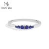Vixonna Classic Lab Gemstone Stackable Ring 925 Silver