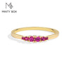 Vixonna Classic Lab Gemstone Stackable Ring 925 Silver