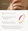 Vixonna Classic Lab Gemstone Stackable Ring 925 Silver