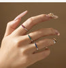 Vixonna Classic Lab Gemstone Stackable Ring 925 Silver