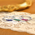 Vixonna Classic Lab Gemstone Stackable Ring 925 Silver