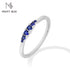 Vixonna Classic Lab Gemstone Stackable Ring 925 Silver