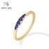 Vixonna Classic Lab Gemstone Stackable Ring 925 Silver