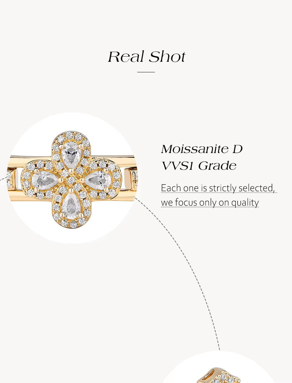 Vixonna Cross Moissanite Bracelet 925 Silver D Color VVS1