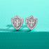 Vixonna Cross Moissanite Stud Earrings 0.3cttw 925 Silver