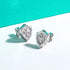 Vixonna Cross Moissanite Stud Earrings 0.3cttw 925 Silver