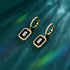 Vixonna Emerald Cut Moissanite Earrings 0.5ct D Color 925 Silver