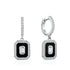 Vixonna Emerald Cut Moissanite Earrings 0.5ct D Color 925 Silver