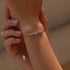 Vixonna Heart Moissanite Bracelet 925 Silver D Color VVS1 0.8ct
