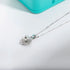 Vixonna Heart Moissanite Pendant Necklace 1ct D Color 925 Silver