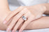 Vixonna Men's Asscher Cut Moissanite Engagement Ring 3ct D Color 925 Silver