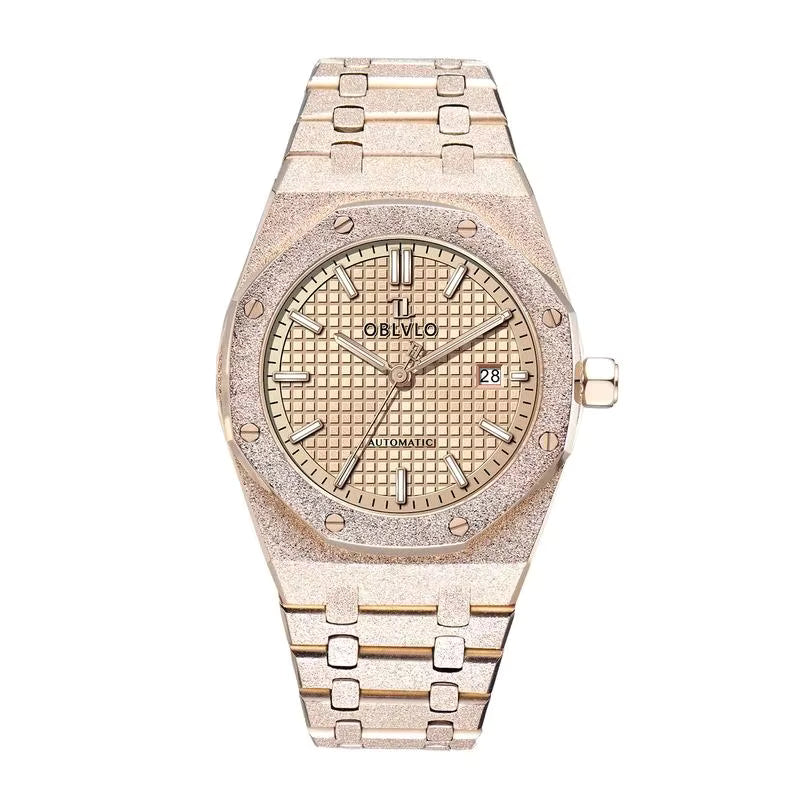 Vixonna Men's Automatic Mechanical Watch 1.6in Vintage Sapphire