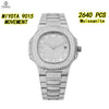 Vixonna Men's Full Moissanite Automatic Watch Miyota 9015 VVS
