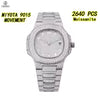 Vixonna Men's Full Moissanite Automatic Watch Miyota 9015 VVS