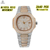 Vixonna Men's Full Moissanite Automatic Watch Miyota 9015 VVS