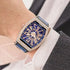 Vixonna Men's Iced Out Moissanite Watch Quartz VVS Tonneau