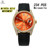 Vixonna Men's Moissanite Automatic Mechanical Watch Rubber Strap