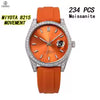 Vixonna Men's Moissanite Automatic Mechanical Watch Rubber Strap