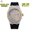 Vixonna Men's Moissanite Automatic Watch 9015 Movement VVS