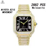 Vixonna Men's Moissanite Automatic Watch Sapphire Crystal MIYOTA 8215