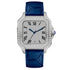 Vixonna Men's Moissanite Automatic Watch Square Leather D Color VVS
