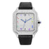 Vixonna Men's Moissanite Automatic Watch Square Leather D Color VVS