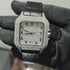 Vixonna Men's Moissanite Automatic Watch Square Leather D Color VVS