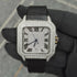 Vixonna Men's Moissanite Automatic Watch Square Leather D Color VVS