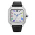 Vixonna Men's Moissanite Automatic Watch Square Leather D Color VVS