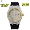 Vixonna Men's Moissanite Automatic Watch VVS Sapphire Silicone