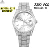 Vixonna Men's Moissanite Diamond Automatic Watch Stainless Steel Miyota 8215