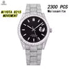 Vixonna Men's Moissanite Diamond Automatic Watch Stainless Steel Miyota 8215