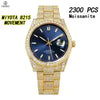 Vixonna Men's Moissanite Diamond Automatic Watch Stainless Steel Miyota 8215
