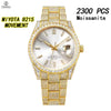 Vixonna Men's Moissanite Diamond Automatic Watch Stainless Steel Miyota 8215