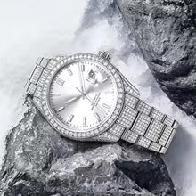 Vixonna Men's Moissanite Diamond Automatic Watch Stainless Steel Miyota 8215